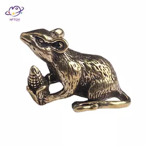 HFTOY Đồng Động Vật Chuột Tình Yêu Cơm Tượng Nhỏ Móc Chìa Khóa Ô Tô Mặt Dây Chuyền Trang Sức DIY Móc Khóa Treo Phụ Kiện Móc Khóa Chuột Dễ Thương Quà Tặng ~