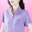 Áo thun ngắn tay thời trang mùa hè dành cho nữ có khóa kéo và Áo polo cổ cong thể thao hàng đầu