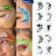 MAKY 16 Cái Tranh Vẽ Mặt Hình Xăm Stencil Bộ Có Thể Tái Sử Dụng Rỗng Cơ Thể Nghệ Thuật Sơn Stencils DIY Mẫu Lông Mày Tranh Trang Trí Cosplay Khiêu Vũ Đảng Dụng Cụ Trang Điểm VN