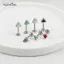 AqToCna G23 Titan Kẻ Sọc Zircon Tai Mèo Hình Xương Tai Stud Môi Bên Trong Chủ Đề Xuyên Trang Sức AqToCna