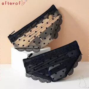 Túi đựng đồ trang điểm AFOF, Túi đựng mỹ phẩm hình trái tim ren trong suốt, Túi đựng đồ vệ sinh lưới Y2K cho du lịch