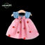 CATMALLER88 Áo Vest Trẻ Em, Đầm Nơ Ngọt Ngào Thêu Dâu Cho Bé Gái Mùa Hè, Đầm Công Chúa Không Tay Dễ Thương Quần Áo Trẻ Em