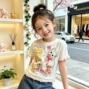Bé gái (90-160) Áo thun mỏng kiểu dáng mới mùa hè