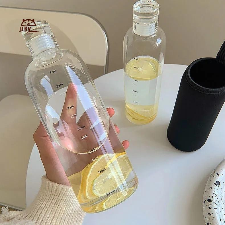 Bình nước nhựa Borosilicate có nắp đôi - Đồ uống thể thao & văn phòng