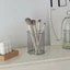 Hộp đựng bút kim loại YUUKII, Cốc cọ trang điểm màu đen đa chức năng, Hộp đựng bút chì kiểu INS kim loại Trang trí nội thất