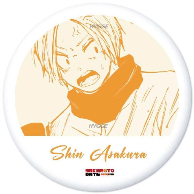 Sakamoto Ngày Huy Hiệu 58mm Anime Nagumo Shin Heisuke Akira Sưu Tập Quà Tặng