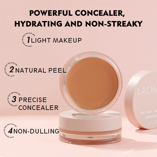 LACHAVA Concealer Concealer Concealer Dấu vết mụn quầng thâm Lâu trôi Bột chống dính Bảng che khuyết điểm 15 màu Conce