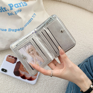 Da PU Tinh Tế Ví Nữ Dễ Thương Đa Năng Có Thể Gập Lại Nhiều Thẻ Ví Tiền Mặt