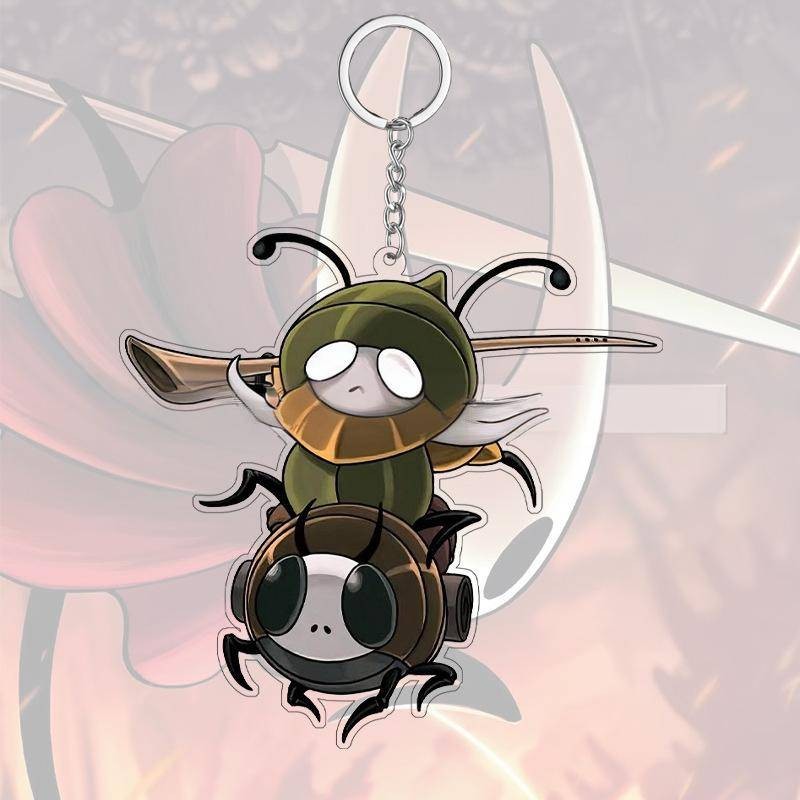 HK1 The Hollow Knight 2 Silksong Móc khóa Hollow Knight Acrylic Móc khóa mặt dây chuyền KH1