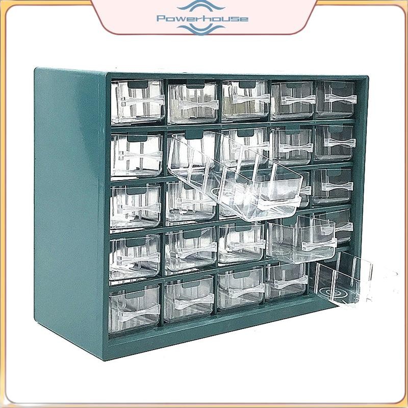 POWER 25 Hộp các bộ phận ngăn kéo đa lưới Hộp phân loại vít treo tường Hộp công cụ Hộp đựng linh kiện điện tử Hộp công cụ lưu trữ.