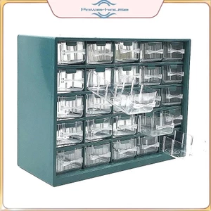 POWER 25 Hộp các bộ phận ngăn kéo đa lưới Hộp phân loại vít treo tường Hộp công cụ Hộp đựng linh kiện điện tử Hộp công cụ lưu trữ.