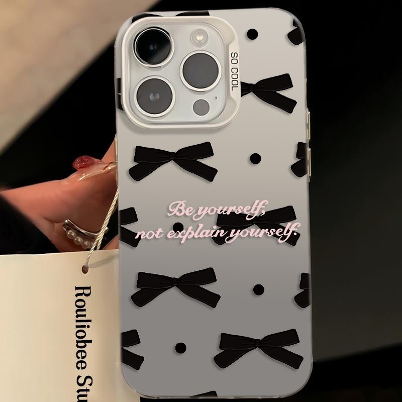 Ốp Lưng iPhone Hình Bướm Đen Bí Ẩn - Chống Sốc 360°, Bo Viền Camera - Tương Thích 16/15/14/13/12/11 Pro Max, XS Max, X