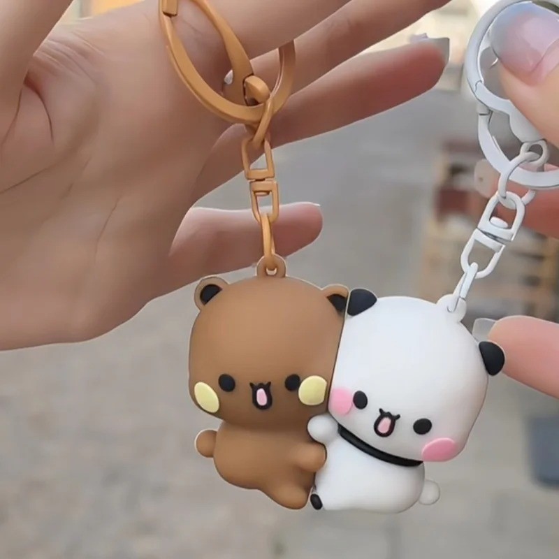 Panda Bubu Và Yier Từ Ôm Móc Khóa Hoạt Hình Gấu Trúc Bubu Và Dudu Từ Mặt Dây Chuyền Móc Khóa Ba Lô Mặt Dây Chuyền Móc Khóa Quà Tặng