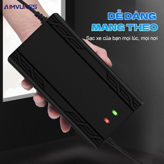 AIMVUKES  sạc xe điện 48V 12Ah Tự Ngắt Chống Phồng Bình -7 Đèn Báo Thông Minh