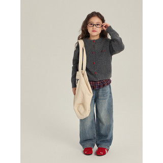 Áo khoác Cardigan dệt kim thêu phong cách Hàn Quốc cho bé gái