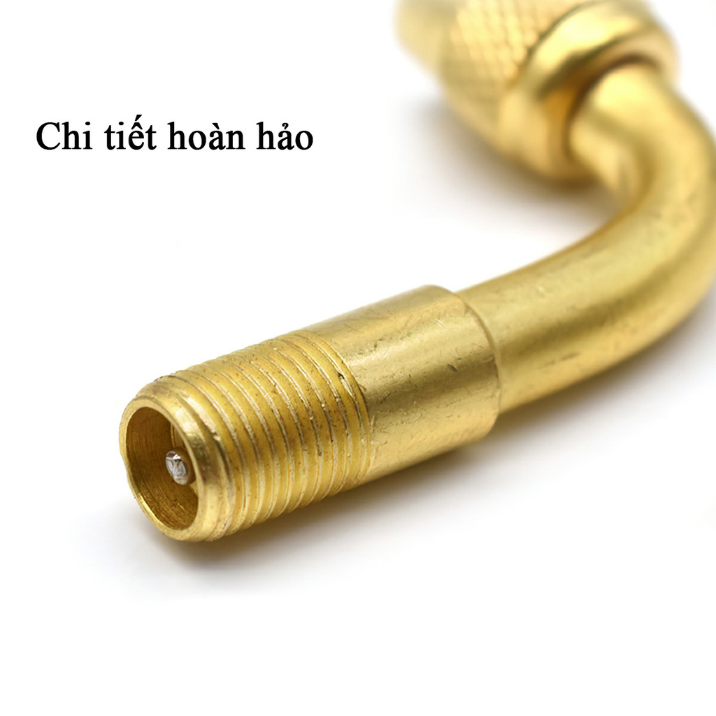 MB6 Đầu nối dài van bơm hơi 90 độ tiện dụng cho xe hơi, xe máy(1 cái) MALAN