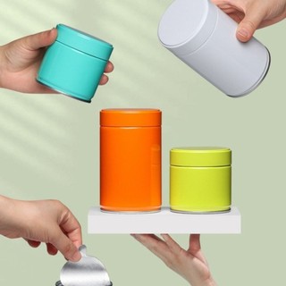 Bình Trà JiKK, Trà Tròn Thiếc, Chất Lượng Hiqh Dung Tích Lớn Chống Ẩm Kín Trà Cho Gia Đình & Du Lịch