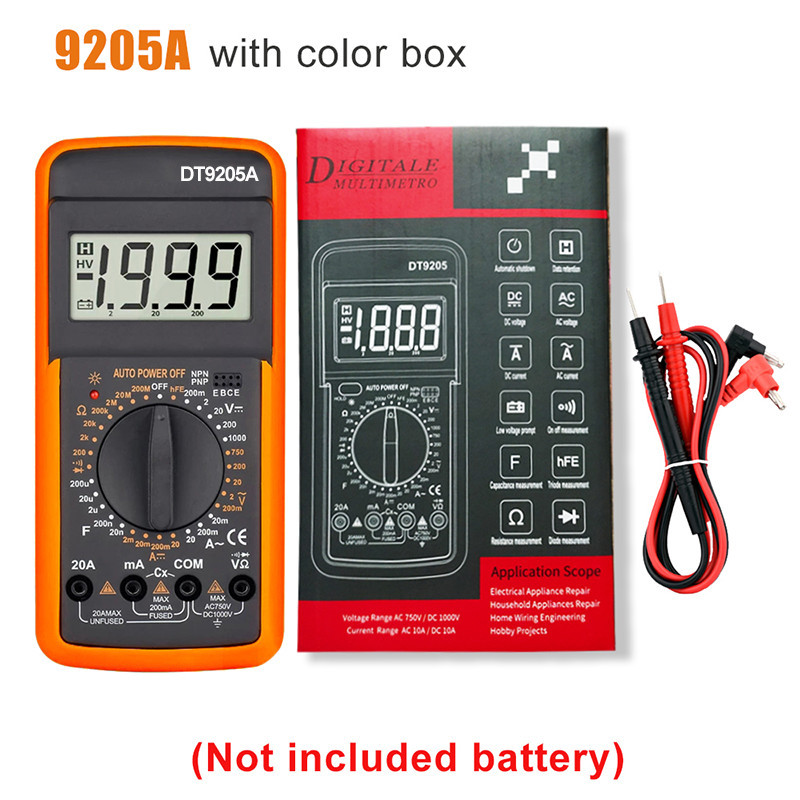 M6 Đồng hồ đo điện, đồng hồ vạn năng Best 9205M đo Volt, ampe, điện trở và linh kiện điện tử cơ bản