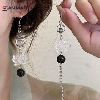 Bigdealssuper Trung Quốc Mực Quạt Mặt Dây Chuyền Bông Tai Nữ Thời Trang Sáng Tạo Dài sel Quốc Gia Bông Tai Trang Sức Quà Tặng Siêu