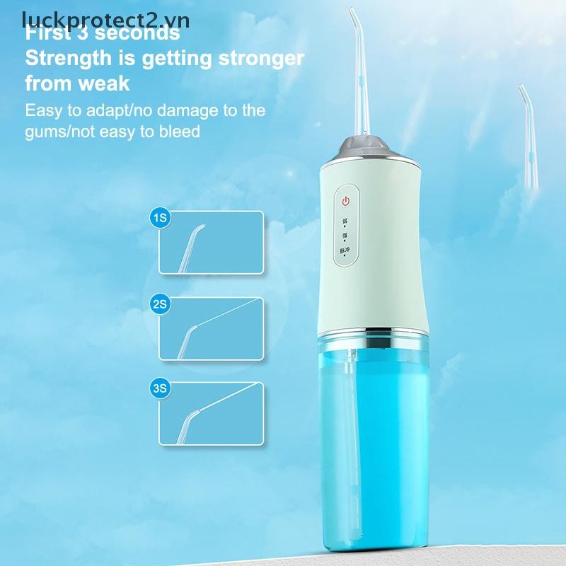 # luckpro # Irrigator Vệ sinh di động Vệ sinh răng miệng 220ml Dụng cụ đánh bóng nước điện USB Jet Scaler Dụng cụ loại bỏ vết bẩn tính toán răng.