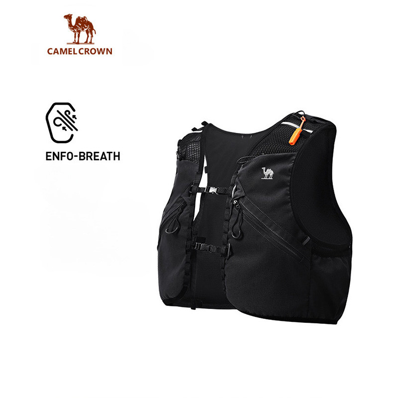Áo Vest chạy bộ nhẹ xuyên quốc gia CAMEL CROWN, Áo Vest Marathon hai vai thể thao