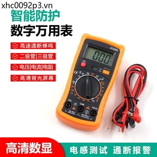 Đồng hồ vạn năng điện tử có độ chính xác cao Đồng hồ vạn năng kỹ thuật số đa chức năng Vôn kế hiển thị kỹ thuật số Đốt cháy-