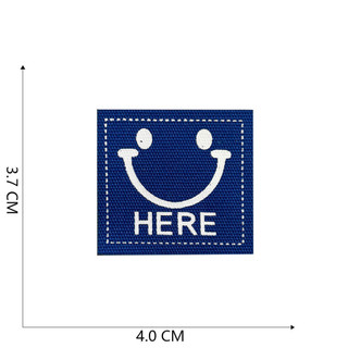 Miếng dán vải hoạt hình dễ thương với họa tiết smiley offset print để trang trí quần áo - YJVJ