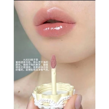 Son Flower Knows the sweetie bear collection coating lip jelly #JE03 peach tea