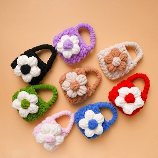 Bán Mini Móc Túi Dễ Thương Túi Tai Nghe Handmade Dệt Kim Tai Nghe Túi Bao Bảo Vệ Tai Nghe Bluetooth Vỏ Đa Năng Túi Xách