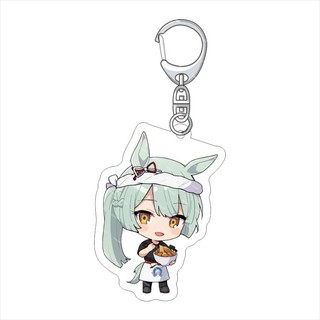 Chìa khóa Anime màu xám Uma Musume Cinderella ‌Oguri Cap Vàng Thành Phố Nam Móc Chìa Khóa Cho Nữ Hoạt Hình Hình Acrylic Móc Khóa Mặt Dây Chuyền