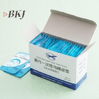 [KJ] 50 Chiếc An Toàn Du Lịch Dùng Một Lần PE Nhựa Vệ Sinh Bọc Ghế Thảm Đệm Thảm [Mới]
