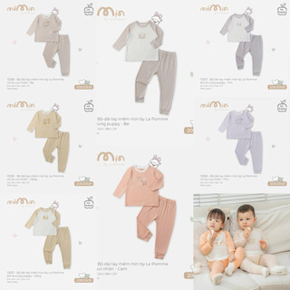 La pomme AW2025 Bộ dài tay mềm mịn by La Pomme êm ái cùng puppy T10.4
