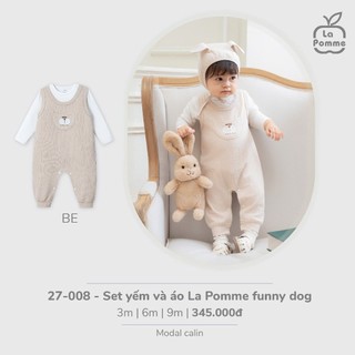 La pomme AW2025 BST Body, yếm phong cách Hàn Quốc cho bé T10.4