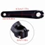Tay quay xe đạp, Khoảng cách lỗ bạc màu đen 170mm Tay quay xe đạp, Tay quay trái bằng hợp kim nhôm nhẹ cho xe đạp đường trường M4050 / M590 / M610 / SLX / XT / XTR