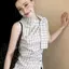 Áo sơ mi nữ dáng rộng cổ cao có dây buộc phong cách Hàn Quốc mùa hè phong cách mới Slim-Fit Slim-Fit Slimer Look Tính khí hàng đầu