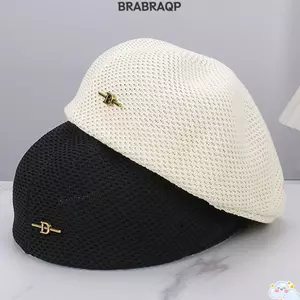 Mũ họa sĩ BRABRAA, Mũ nồi mỏng mùa hè, Mũ che nắng Hàn Quốc thoáng khí có thể điều chỉnh thời trang dành cho nữ