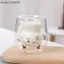 {AKIN} Cốc cà phê thủy tinh mèo con dễ thương, Cốc sữa thủy tinh hai vách. Hoàn hảo cho bữa sáng, cà phê, nước trái cây, sinh nhật cá nhân và quà tặng ngày lễ. {a}