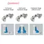 Phần cứng 165 độ Bộ giảm chấn gấp thủy lực Bộ đệm cửa bản lề Phụ kiện cửa sổ Đồ dùng nội thất