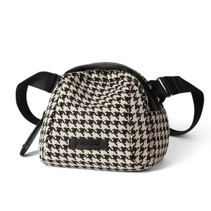 Túi đeo vai nhỏ nhẹ 2026 Houndstooth Túi đeo vai phong cách phương Tây thông thường Túi vỏ phù hợp Túi đeo vai cao cấp