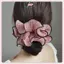 JRP Tính Khí Ngọt Ngào Thời Trang Phóng Đại Tóc Phụ Kiện Tóc Retro Nếp Nhăn Voan Scrunchies Dây Buộc Tóc Cho Nữ Bé Gái JRP