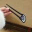 WHX-Hairpin [Cuộn quạt mẫu đơn] Kẹp tóc không phải kiểu Âu Kẹp tóc cổ Hốc Trung Quốc Thiết kế độc đáo Kẹp tóc