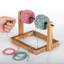 QEARY Sợi Bóng Winder, Xoay Khung Có Thể Tháo Rời Sợi Đứng, Di Động DIY Gỗ Handmade Giá Để Đồ Studio