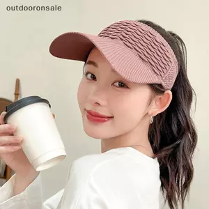 Mũ che nắng dệt kim chống tia cực tím mùa hè dành cho nữ Mũ che nắng thể thao đi biển ngoài trời FSI