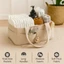 Túi xách mẹ WEETW, Dụng cụ sắp xếp tã có thể gập lại nhẹ, Túi vải nhung chia nhỏ mềm có thể giặt được cho mẫu giáo Tote mẹ