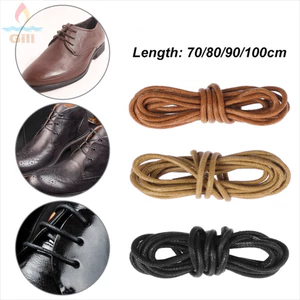 Dây buộc dây bốt GILL, Nam Nữ 70 / 80 / 90 / 100cm Dây giày sáp, Phụ kiện giày tròn Giày thể thao