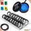 CHEESELY 200 Cái / bộ Vòng chữ O cao su, Dụng cụ sửa chữa đóng hộp Cao su mặt sau đồng hồ, bền cho miếng đệm vòng chữ O chống nước 0,5mm / 0,6mm