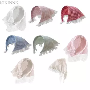 KIKIN Thoải Mái Thoáng Khí Vải Ren Bandana Khăn Trùm Đầu Cho Nữ Pháp Tích Hợp Headwrap Mục Vụ Trang Trí Tóc