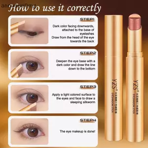 AA Ba Màu Gradient Phấn Mắt Sti Long Lanh Highlight Shadow Pen Trang Điểm Mắt Chống Thấm Nước Lâu Dài Mỹ Sáng Bóng Mắt Beauty VN