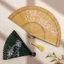Cổ Full Tre Quạt Khắc Rỗng Nhỏ Dễ Dàng Mở Đóng Phong Cách Trung Hoa Quạt Gấp Nữ Hanfu Sườn Xám Khiêu Vũ Đạo Cụ