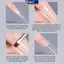 MAKY Sandwich Dual Nail Forms 240pcs 15Size Qui Extensions-Dual Forms No Paper Form Needed 3D Ellipse Làm Móng Tay Hình Thức Top Mold Bottom Mold VN